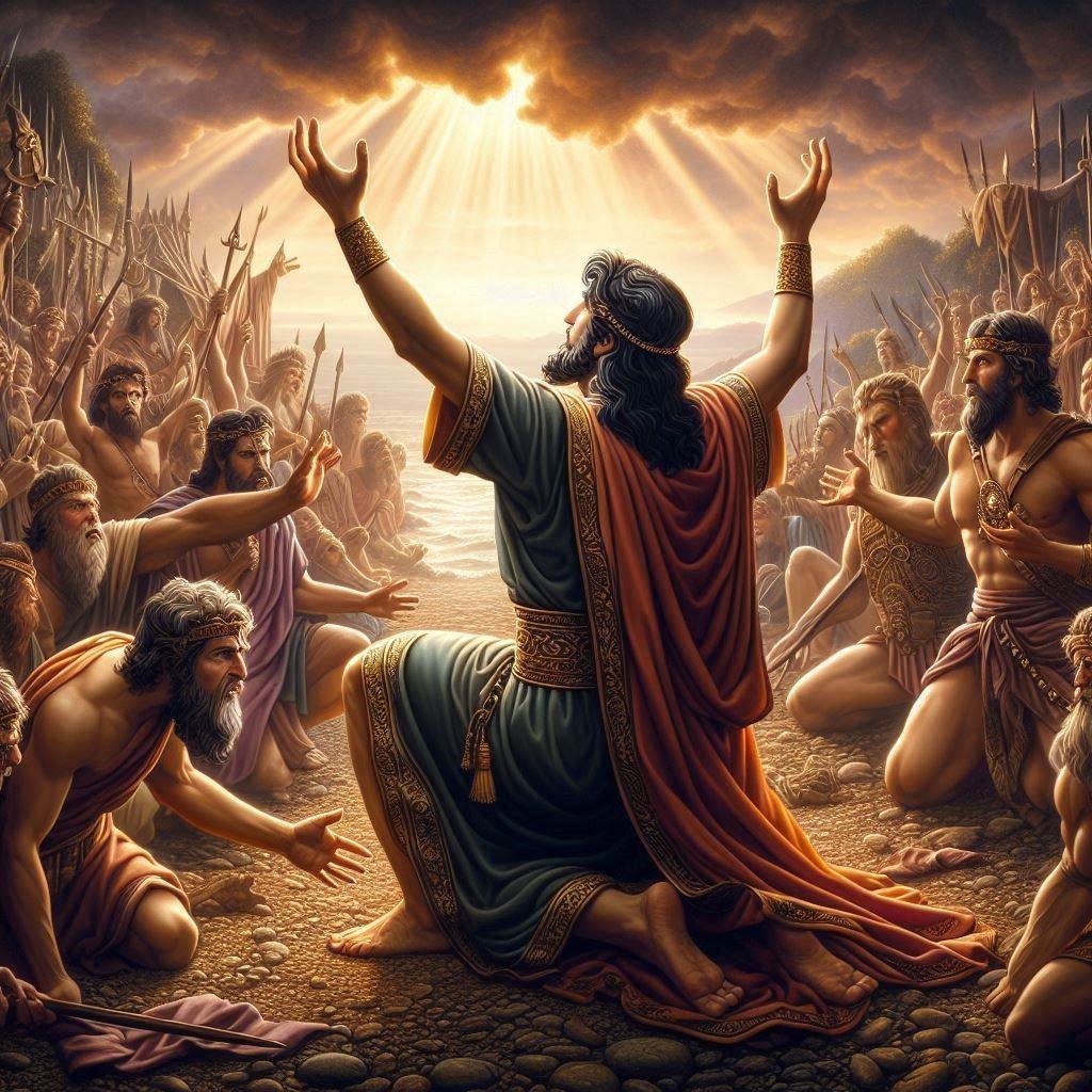 David worshipping trouble